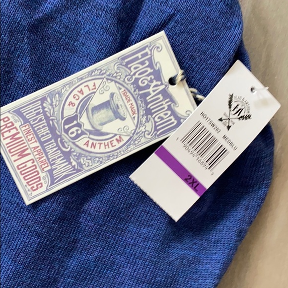 Flag & Anthem Blue Cashmere Sweater XXL - Picture 3 of 4